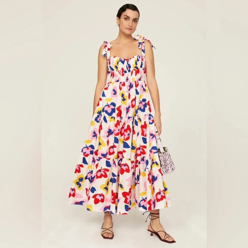 Kate Spade Summer Flowers Tiered Dress - Picture 5 of 12